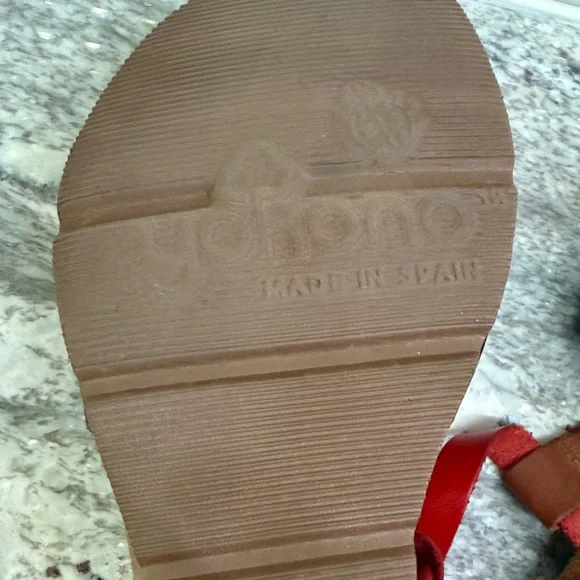 Chic Red and Brown Women's Sandals - Picture 5 of 7